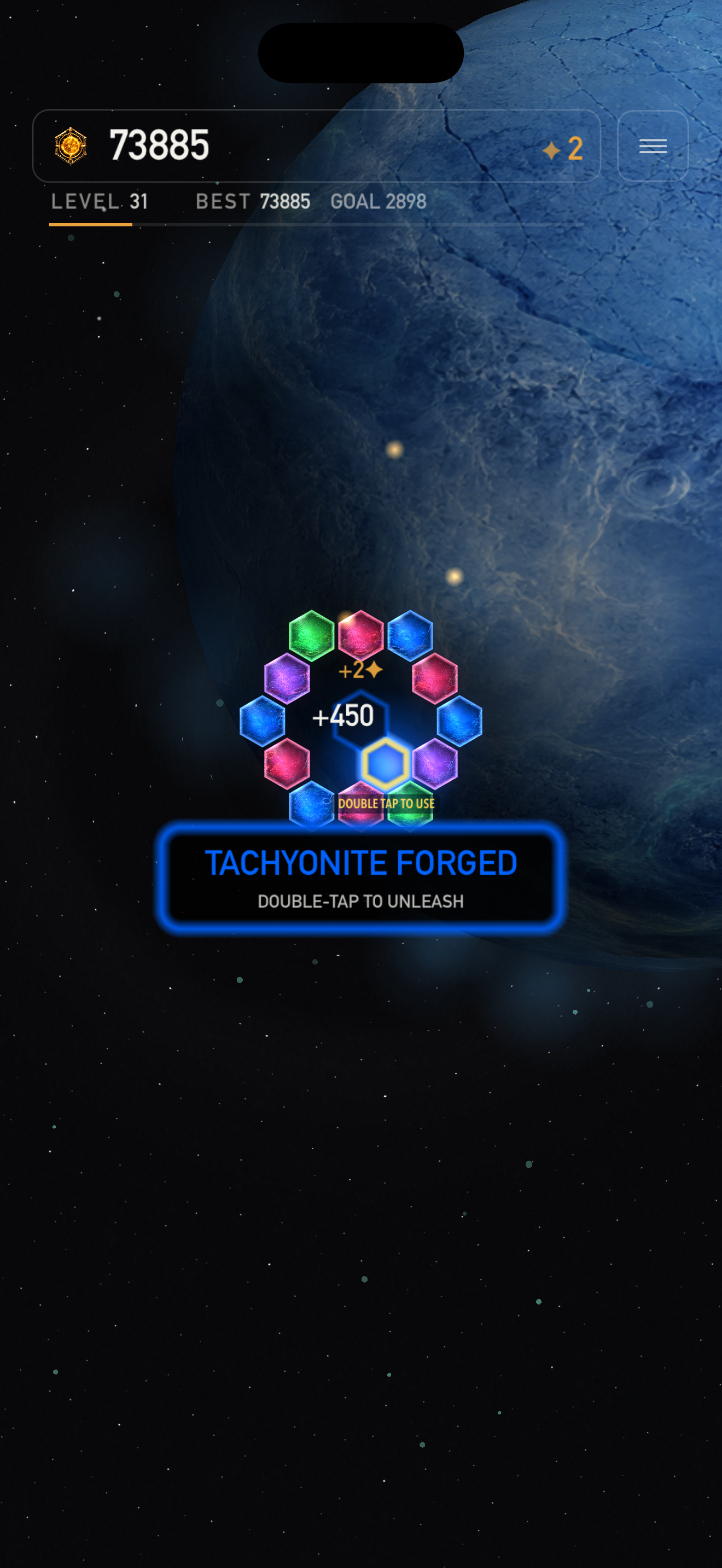 Tachyonite forged in the ice era
