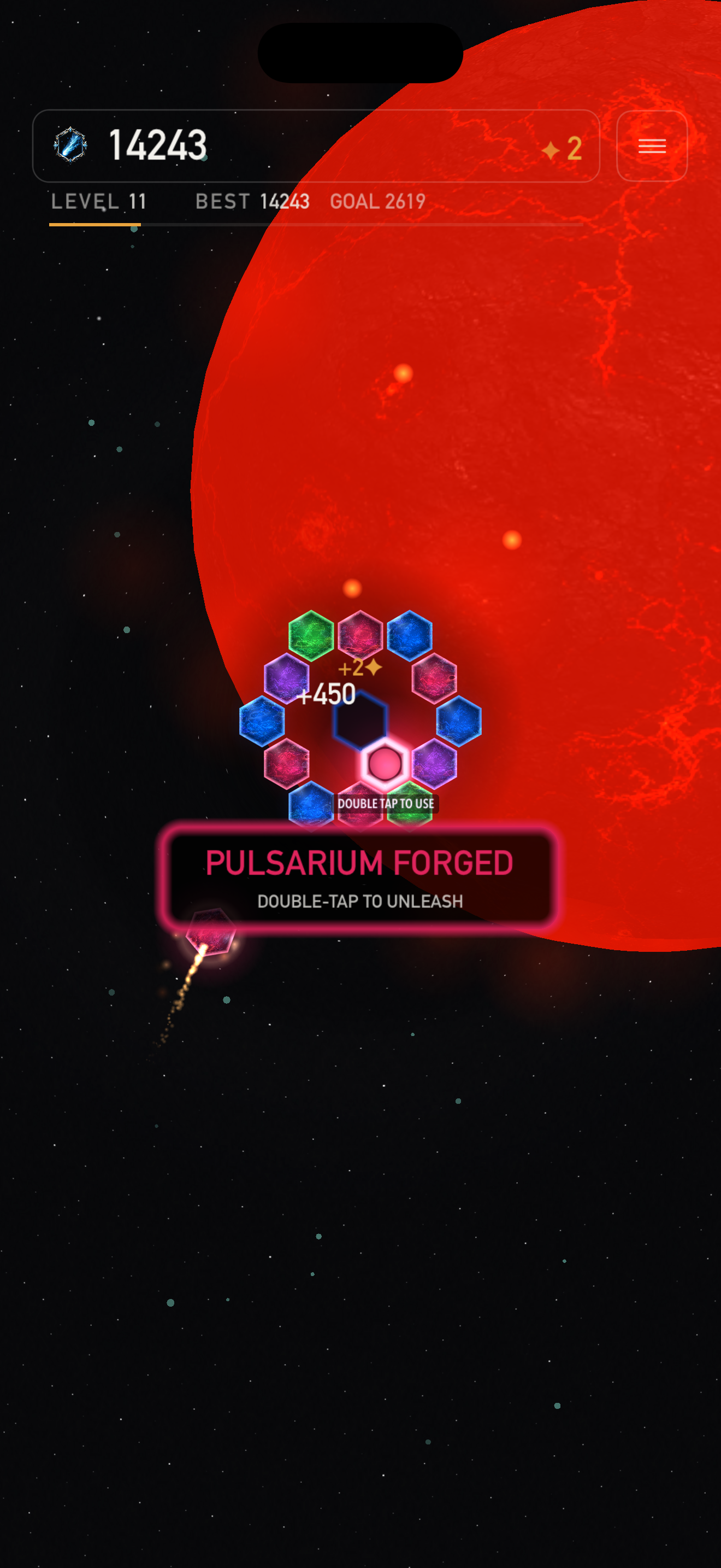 Pulsarium forged in the molten era